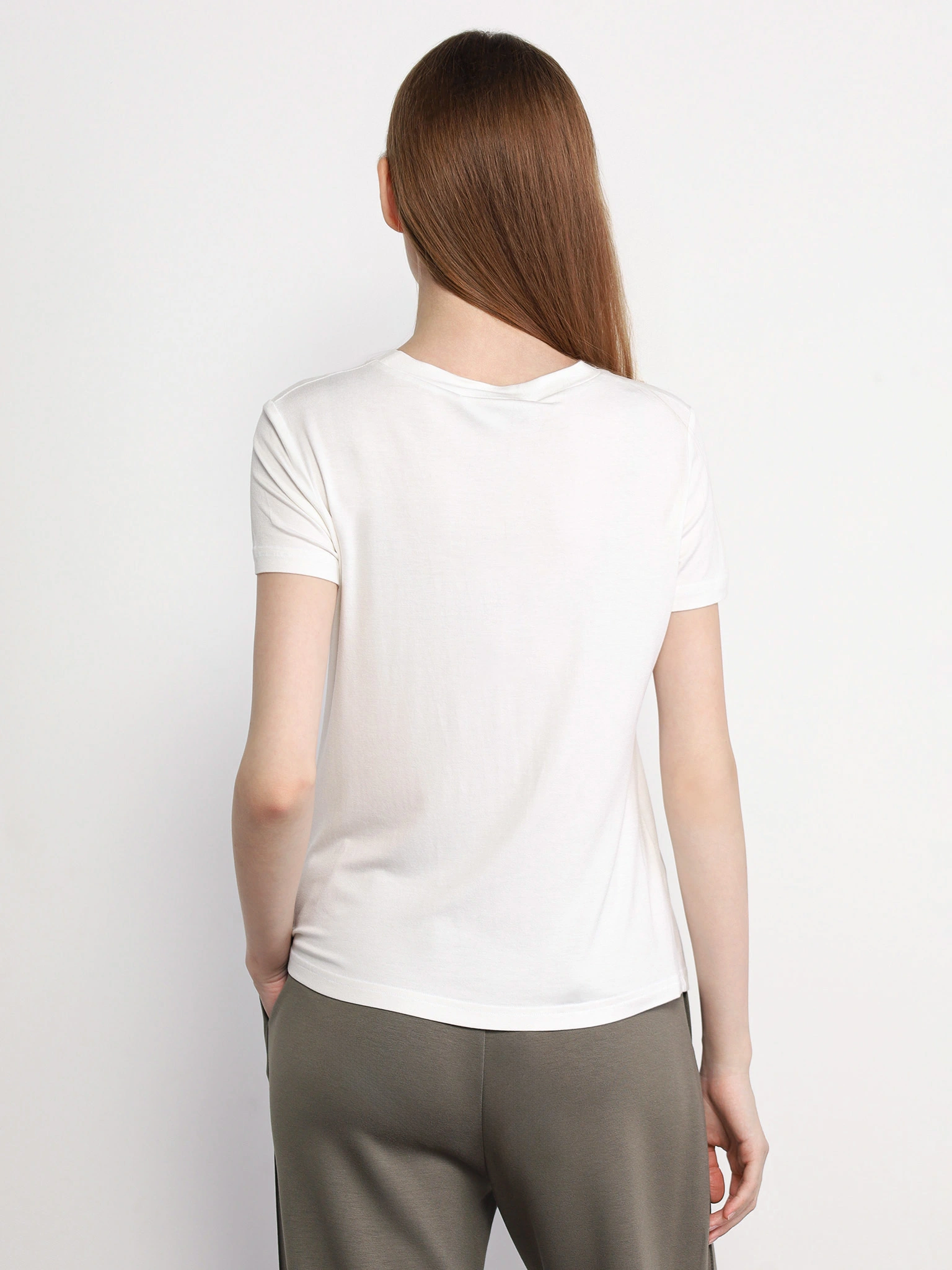 Футболка из смесовой вискозы с надписью